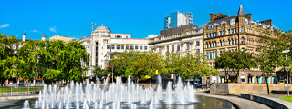 Piccadilly Gardens in Manchester